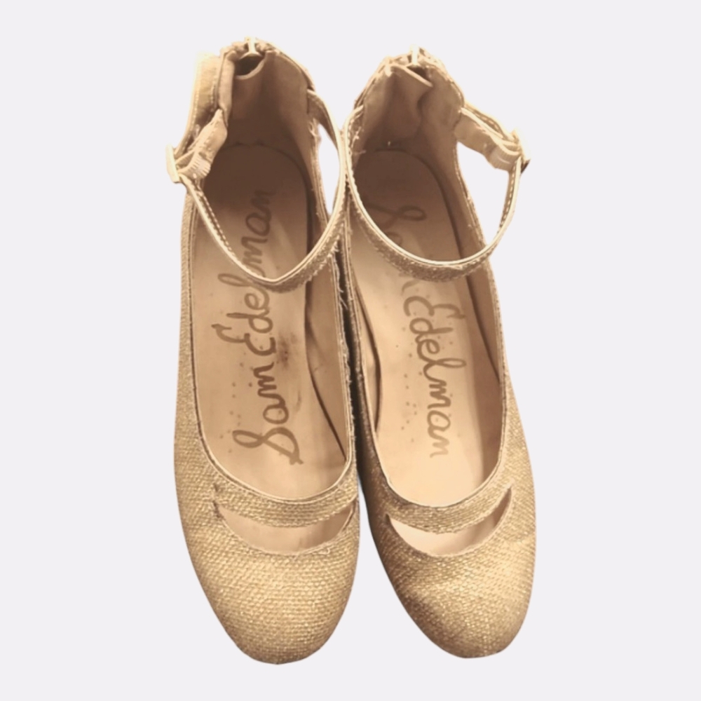 Sam Edelman gold heels - 4